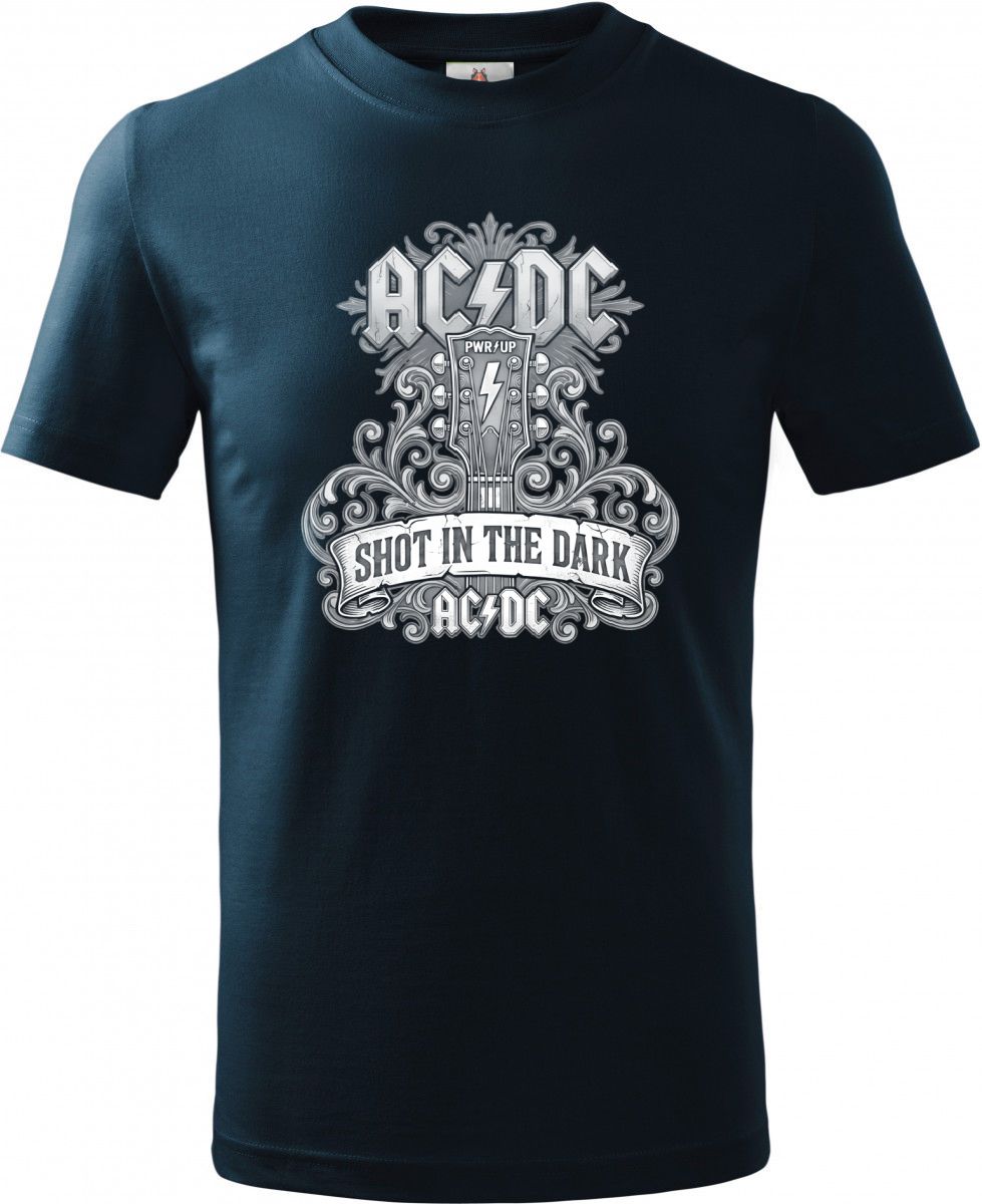AC/DC, Shot in the Dark, bílý tisk AC/DC, Shot in the Dark, bílý tisk