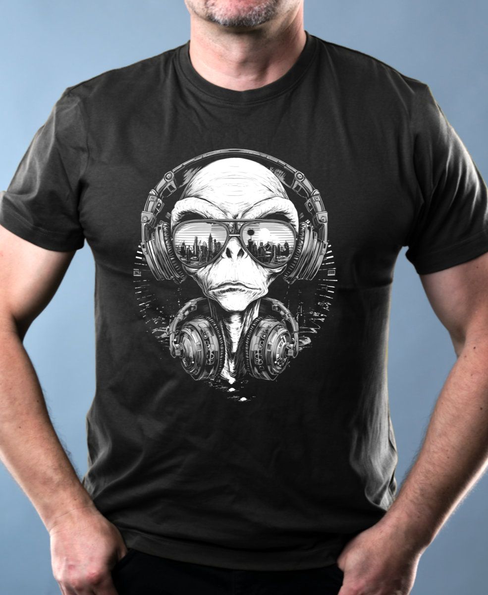 ALiEN DJ, V1, bílý tisk ALiEN DJ, V1, bílý tisk