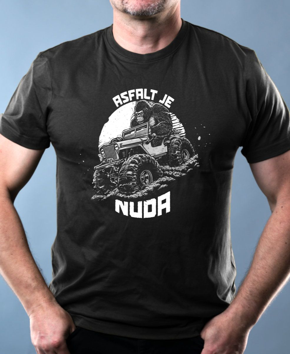 Asfalt je nuda, bílý tisk