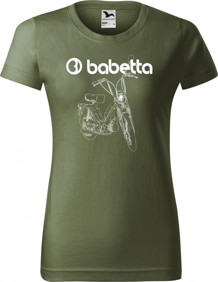 Babetta 210, logo, bílá Babetta 210, logo, bílá