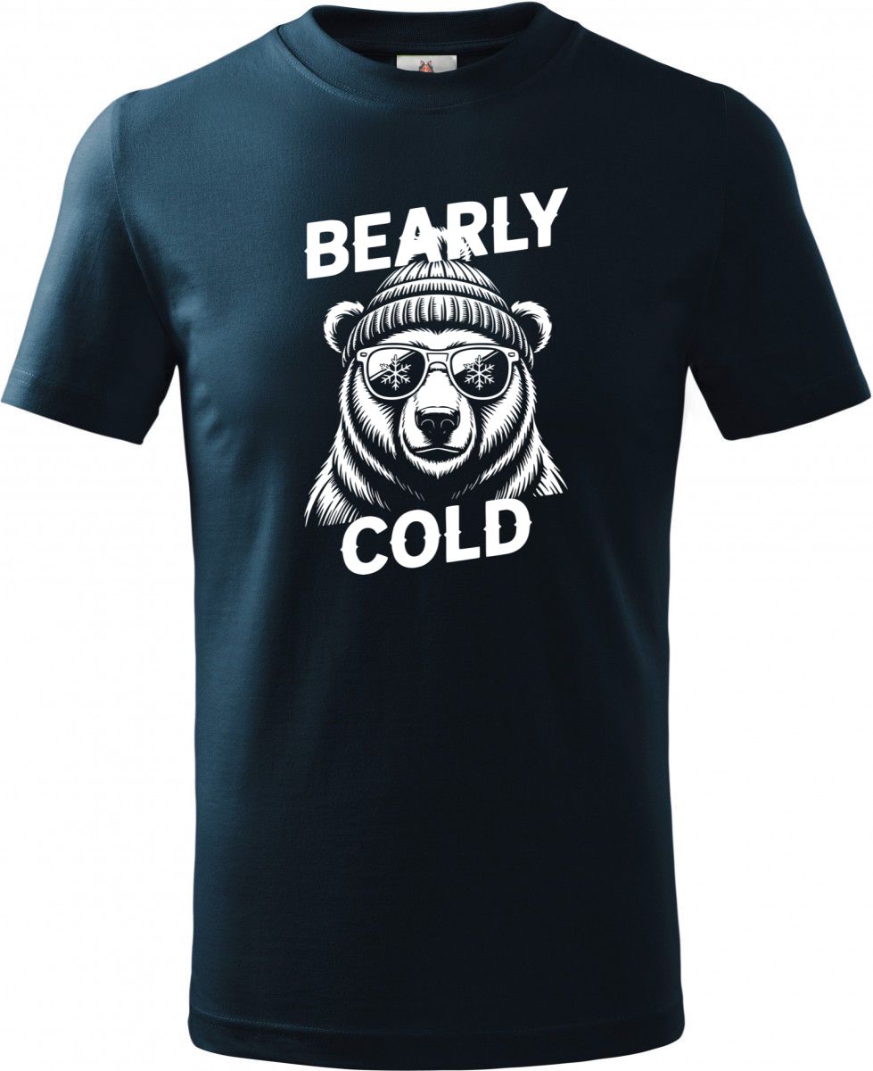 Bearly cold, bílý potisk