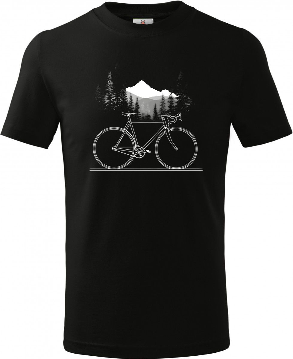Cyklistická geometrie, V1, bílý potisk