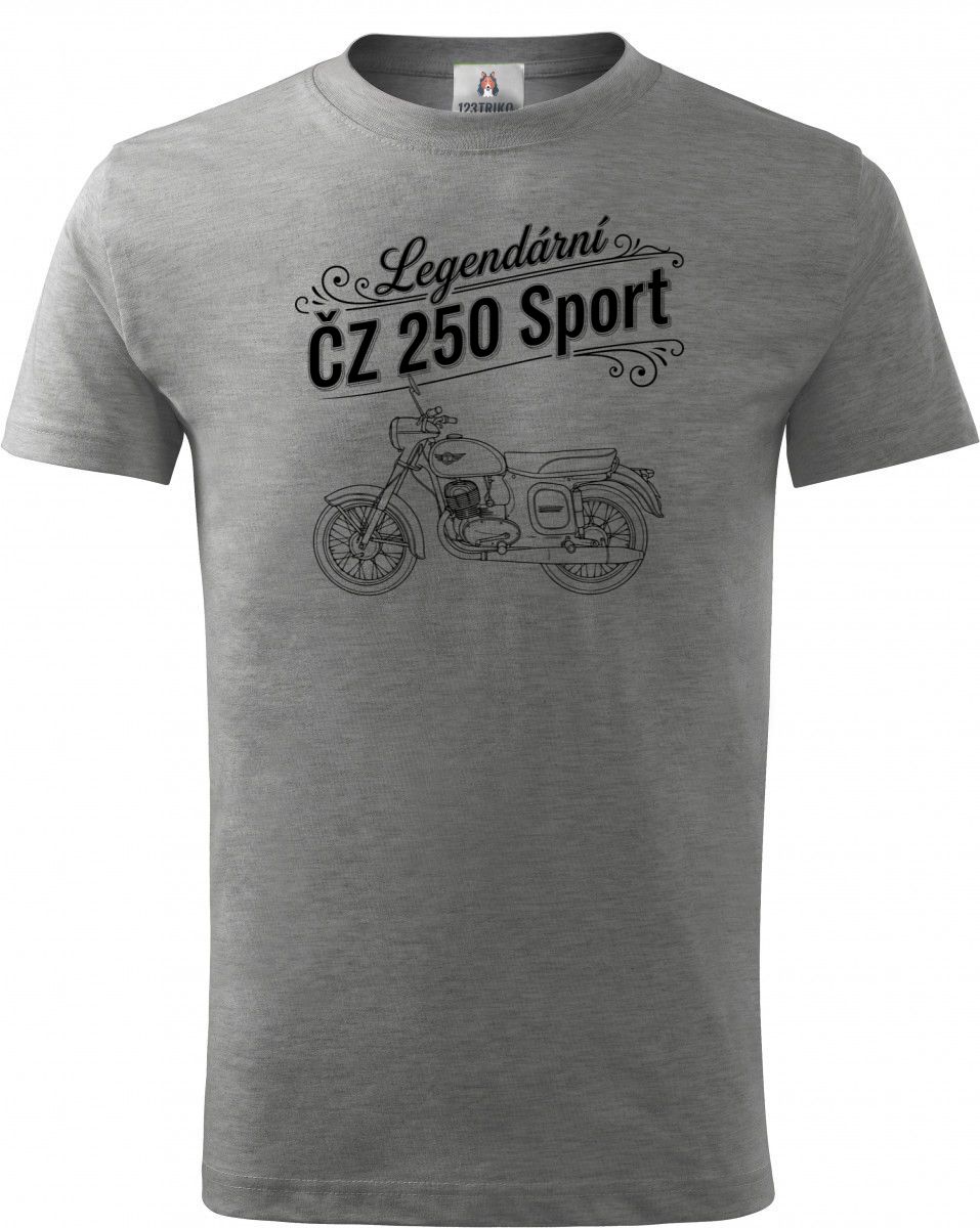 ČZ 250 Sport, černý tisk