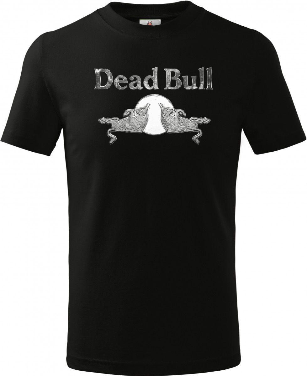 Dead Bull, bílý potisk Dead Bull, bílý potisk