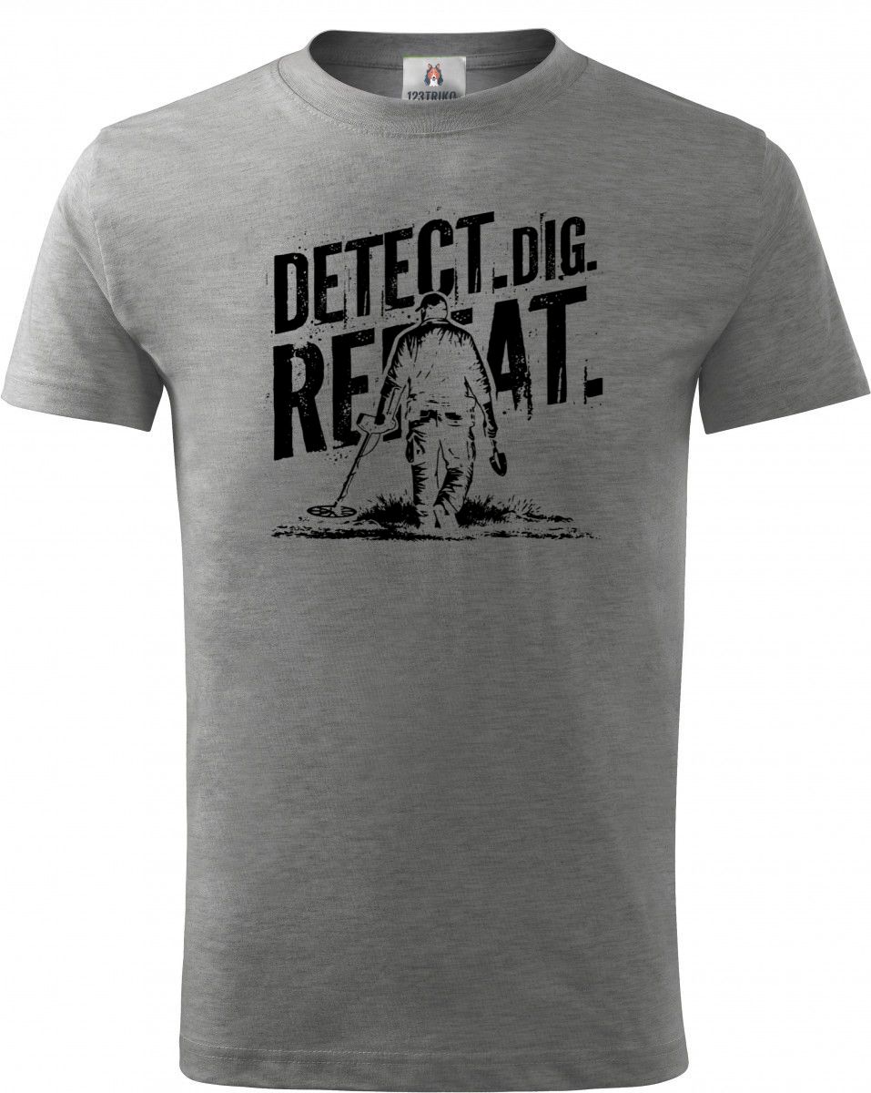 Detect. Dig. Repeat, černý tisk