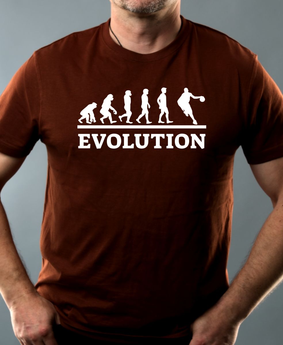 Evolution basket, bílý tisk Evolution basket, bílý tisk