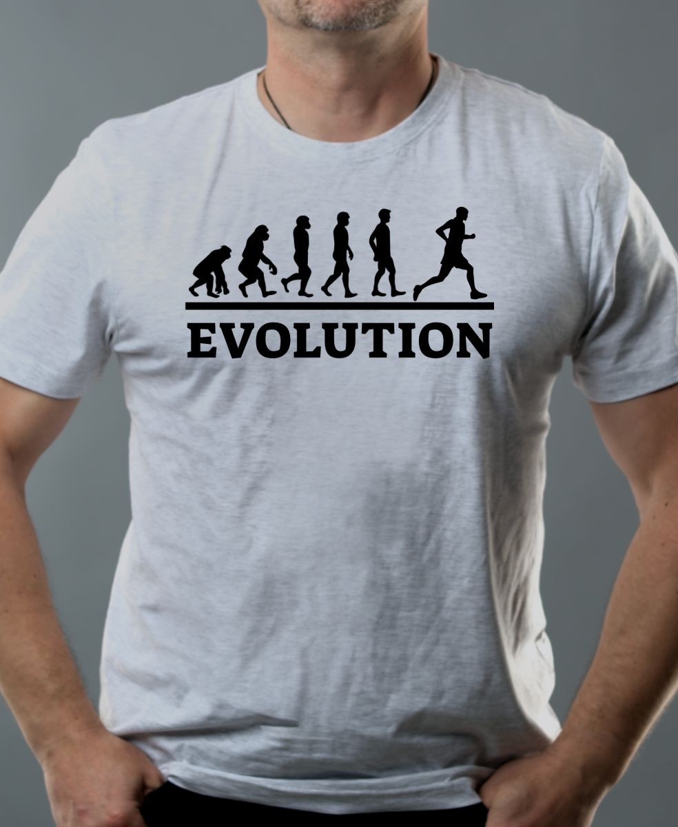 Evolution běh, černý tisk Evolution běh, černý tisk
