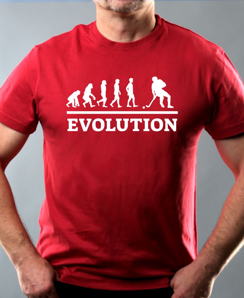 Evolution florbal, bílý tisk