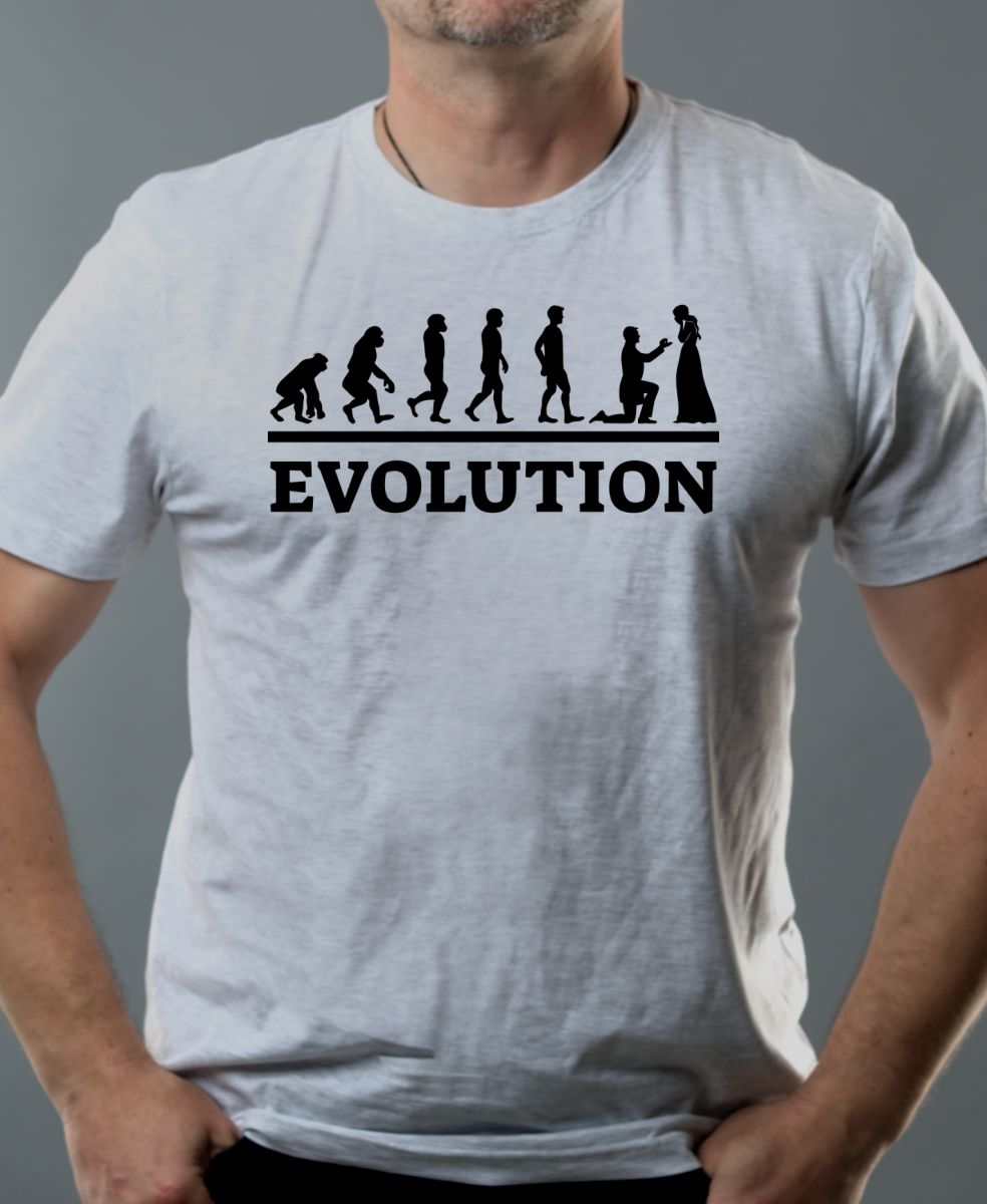 Evolution svatba, černý tisk Evolution svatba, černý tisk