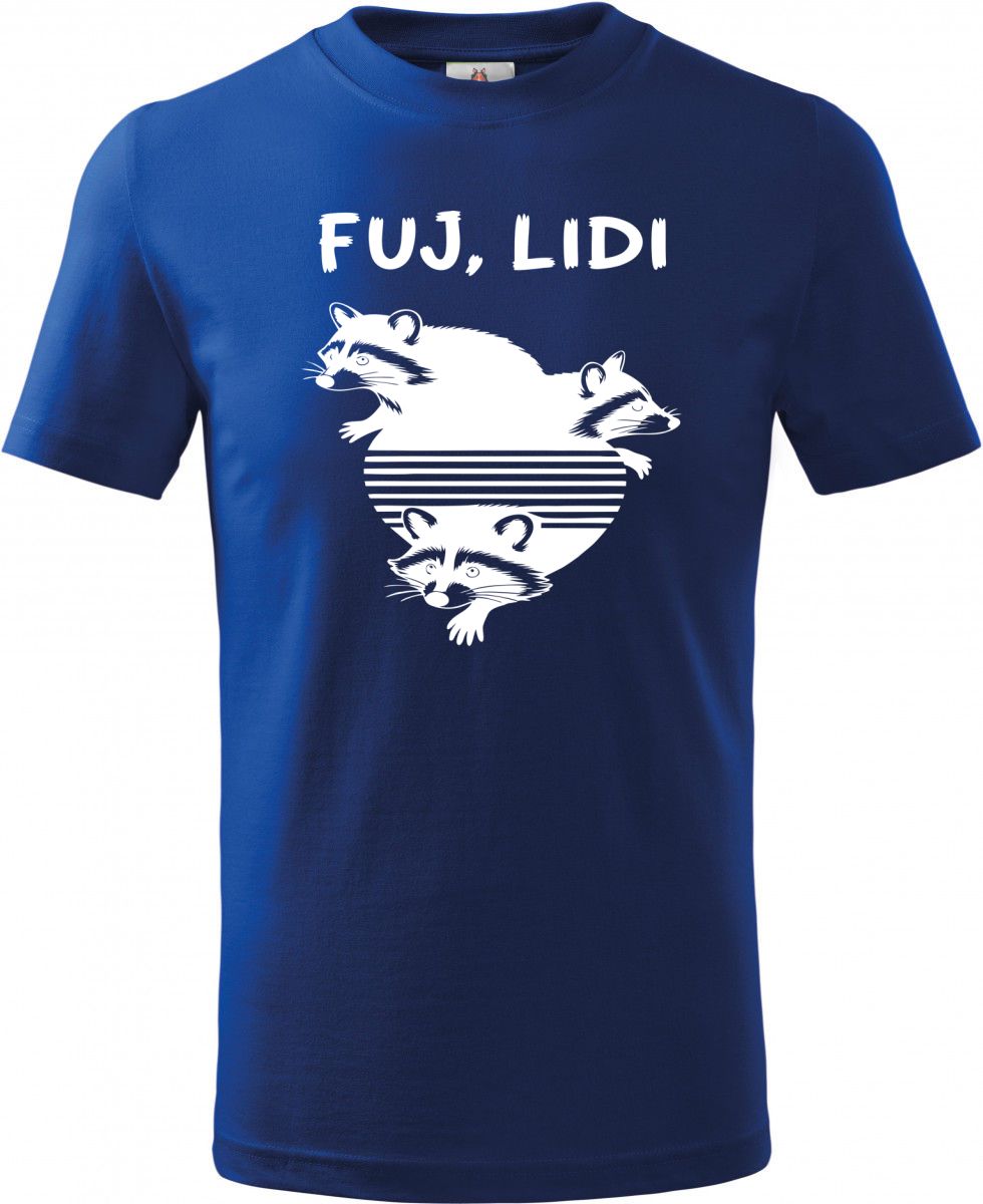 Fuj, lidi, bílý potisk