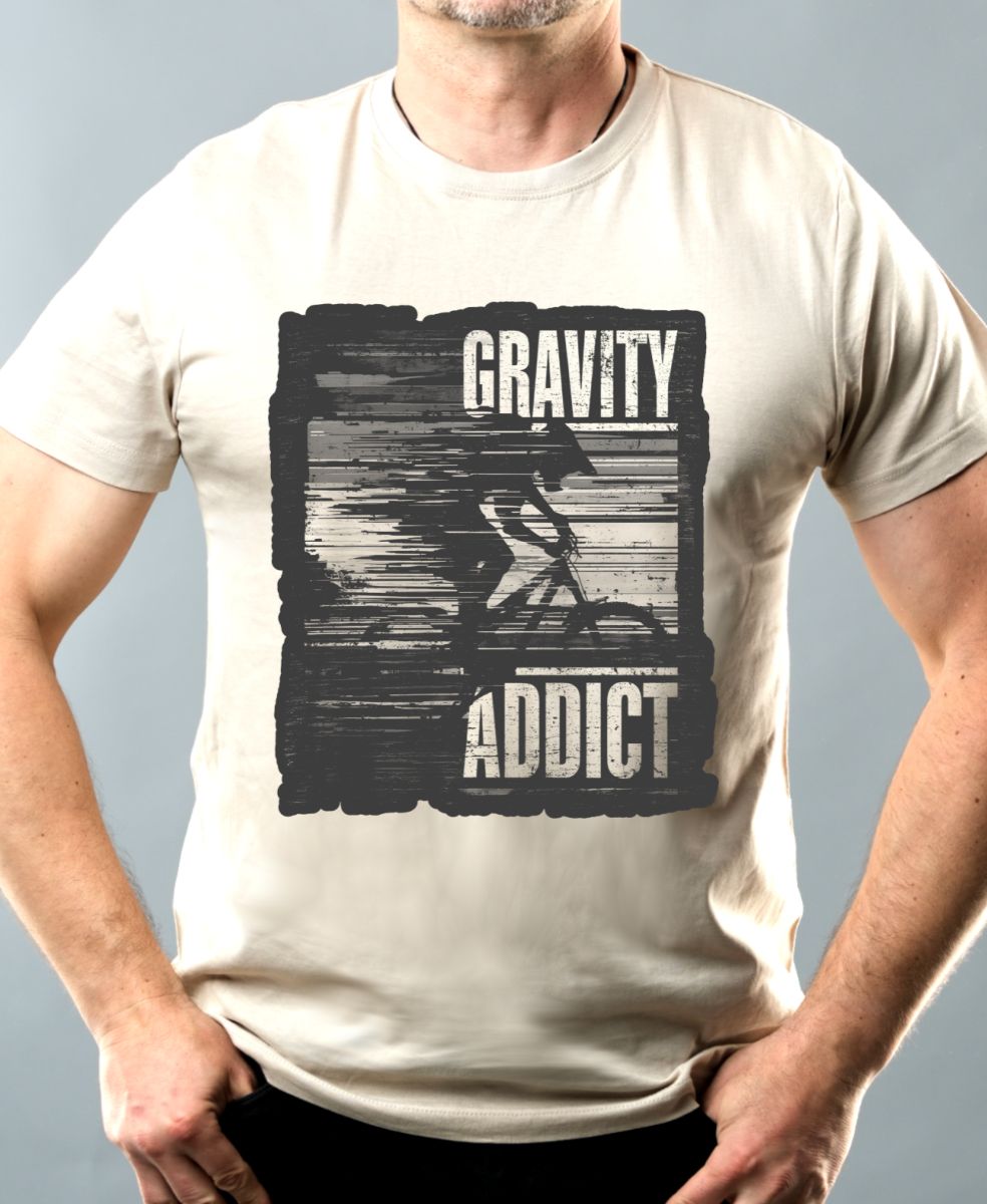 Gravity Addict, černý tisk Gravity Addict, černý tisk
