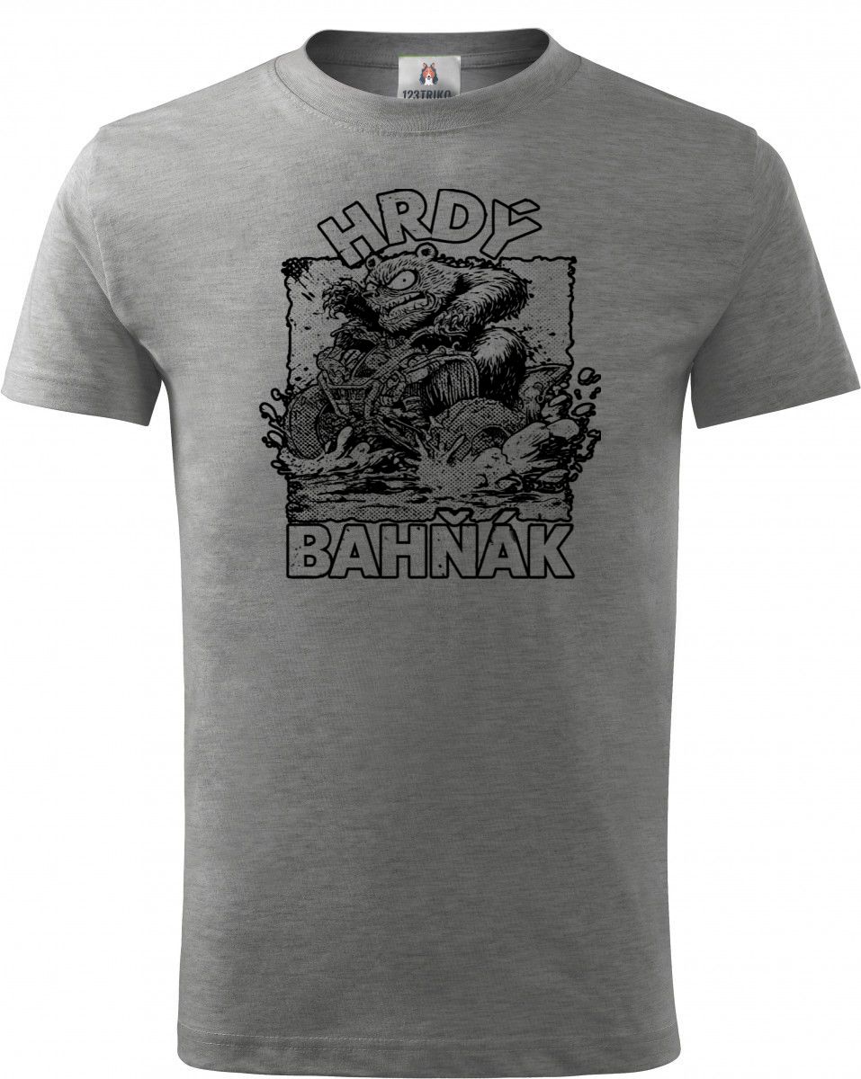 Hrdý bahňák, černý tisk