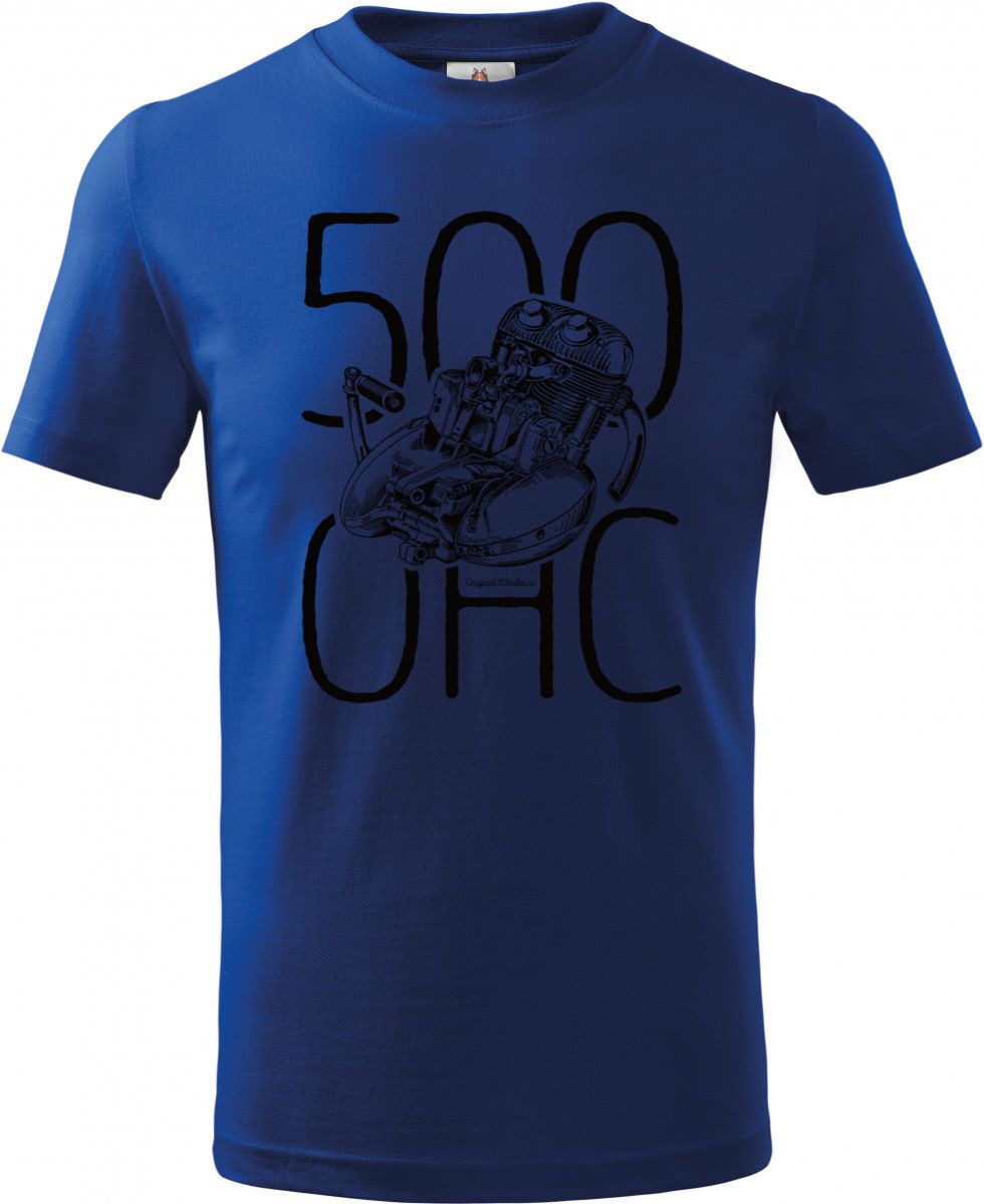Jawa 500 OHC, MOTOR černý + text, v14