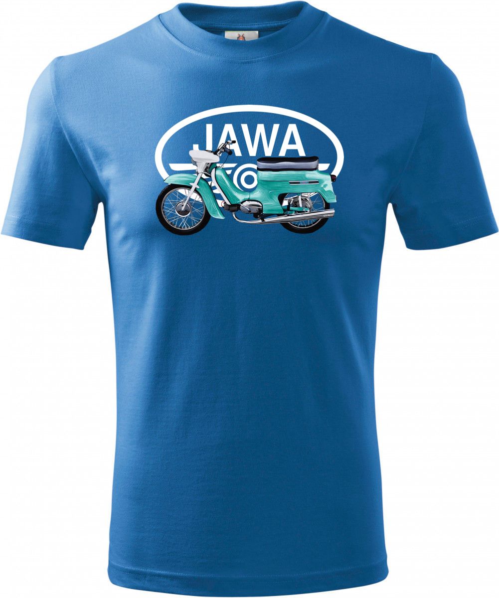 Jawa Pionýr – zelenomodrý – logo V22 Jawa Pionýr - zelenomodrý - logo V22