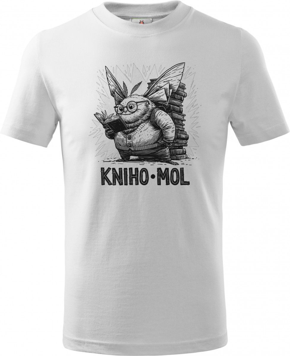 Knihomol, černý potisk