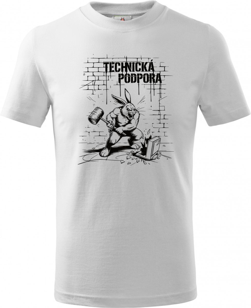 Králík technické podpory, V2, černý tisk