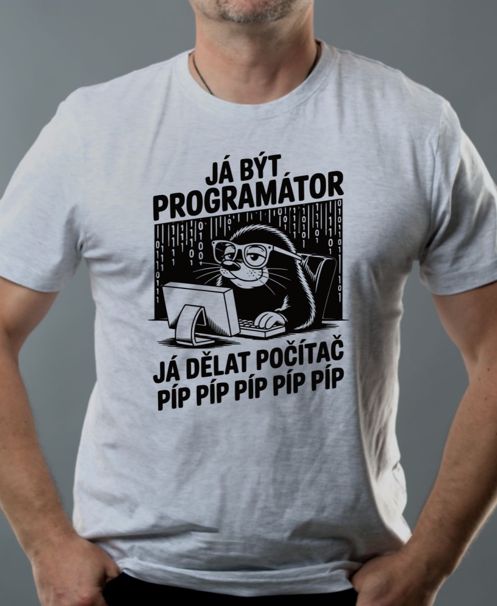 Krtek programátor, černý tisk Krtek programátor, černý tisk