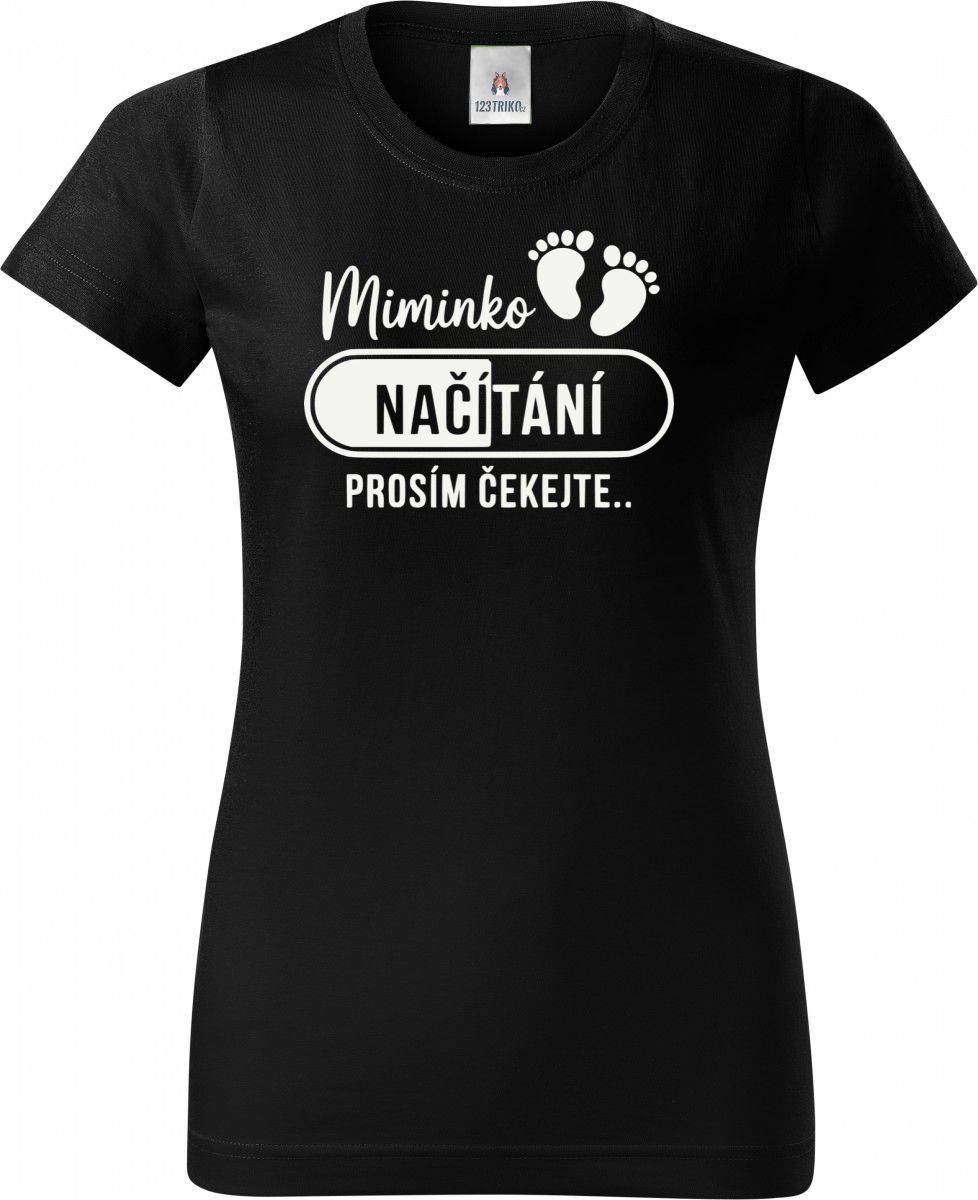 Miminko načítání, bílý potisk