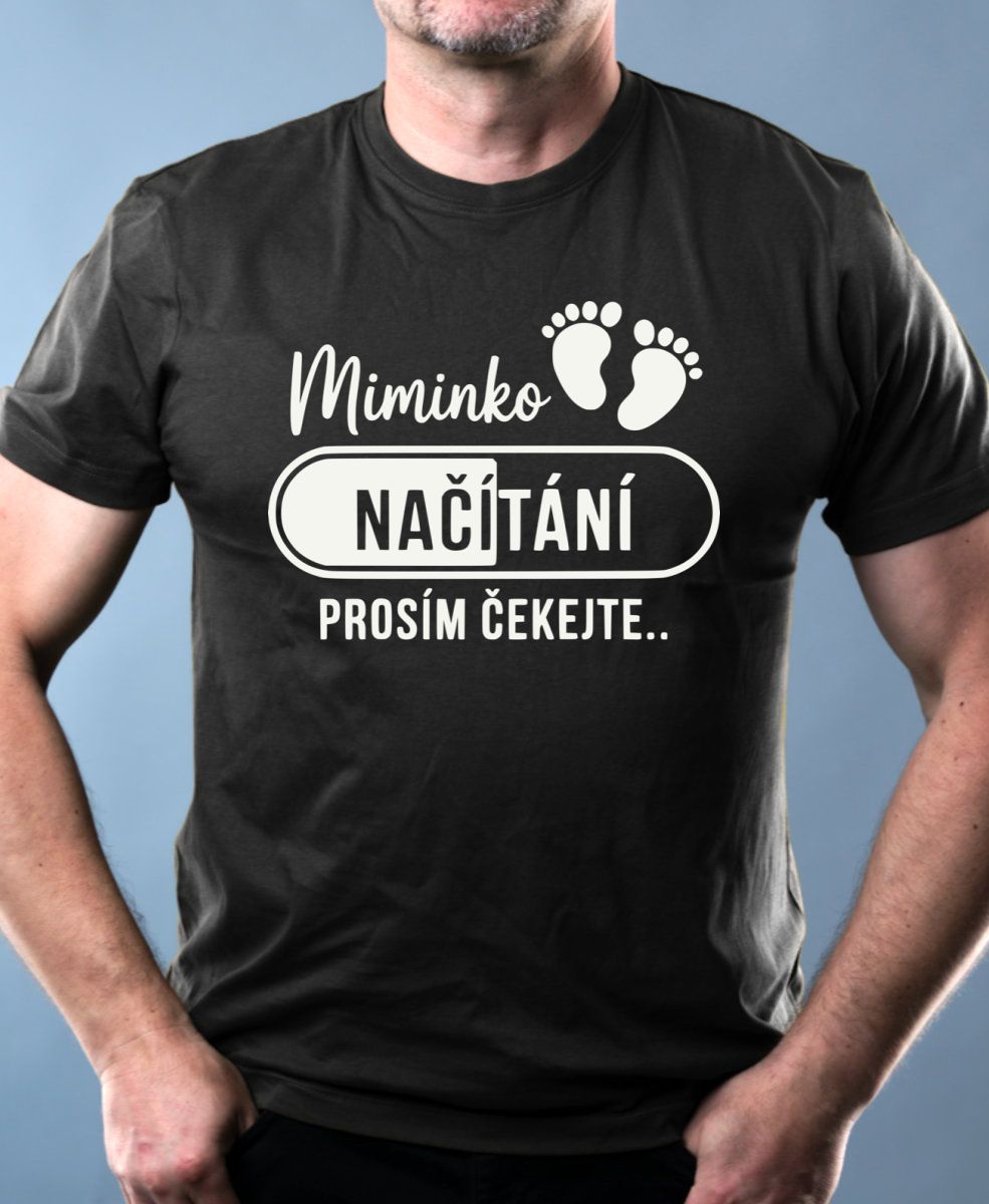 Miminko načítání, bílý potisk Miminko načítání, bílý potisk