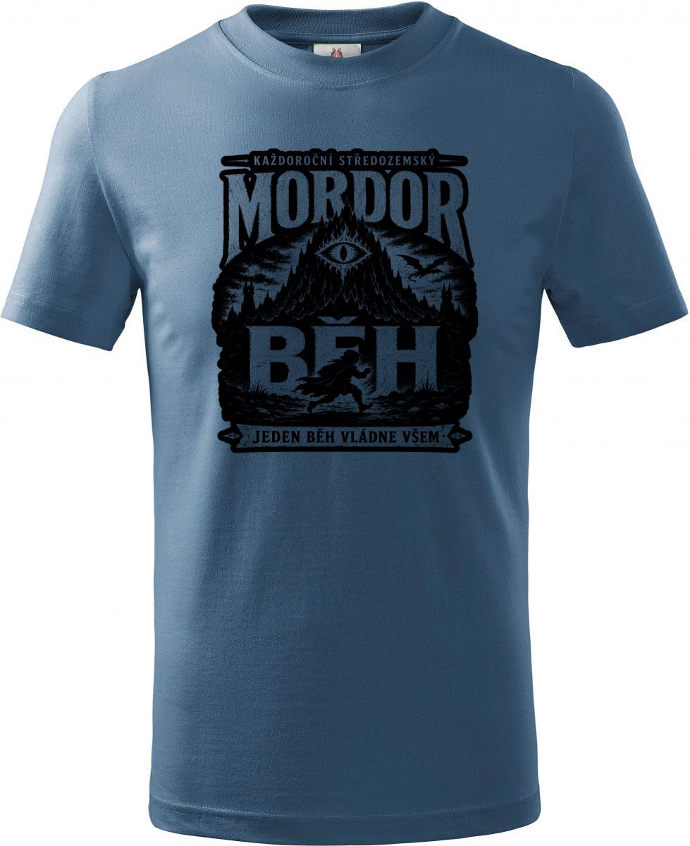 Mordor běh, černý tisk