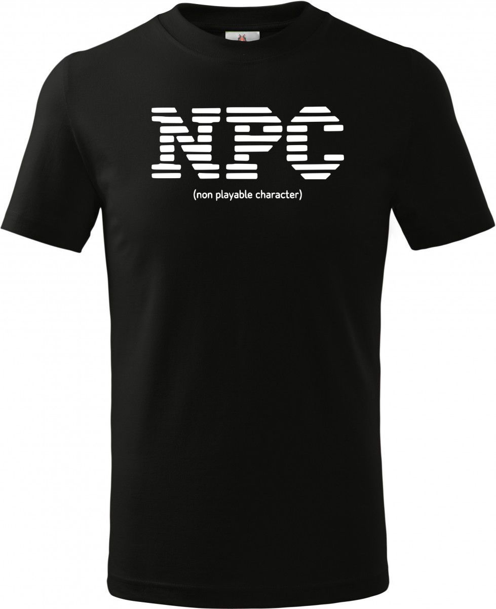 NPC, non playable character, bílý tisk