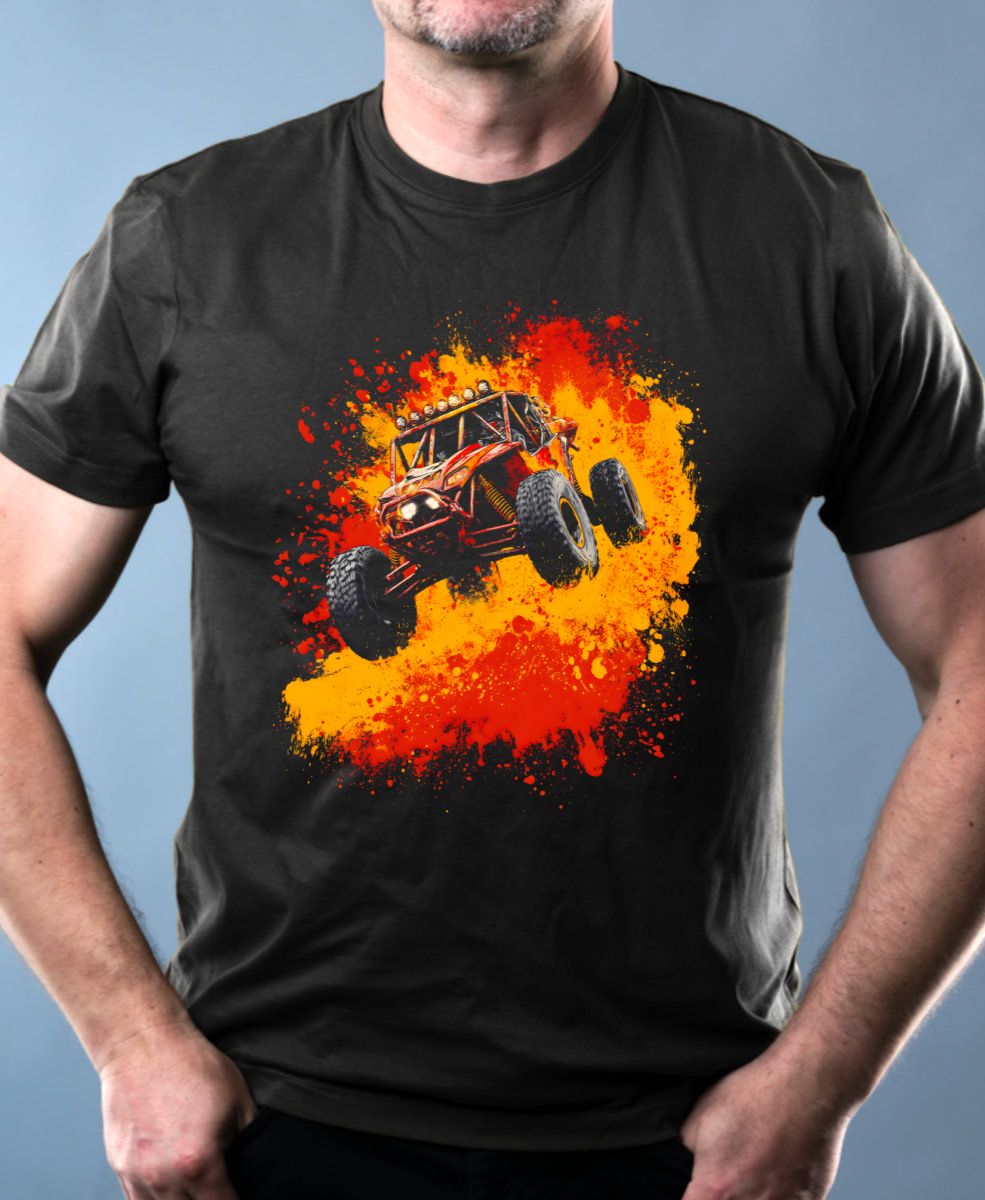 Nejoblíbenější pánské Triko Basic s motivem Offroad buggy, černá