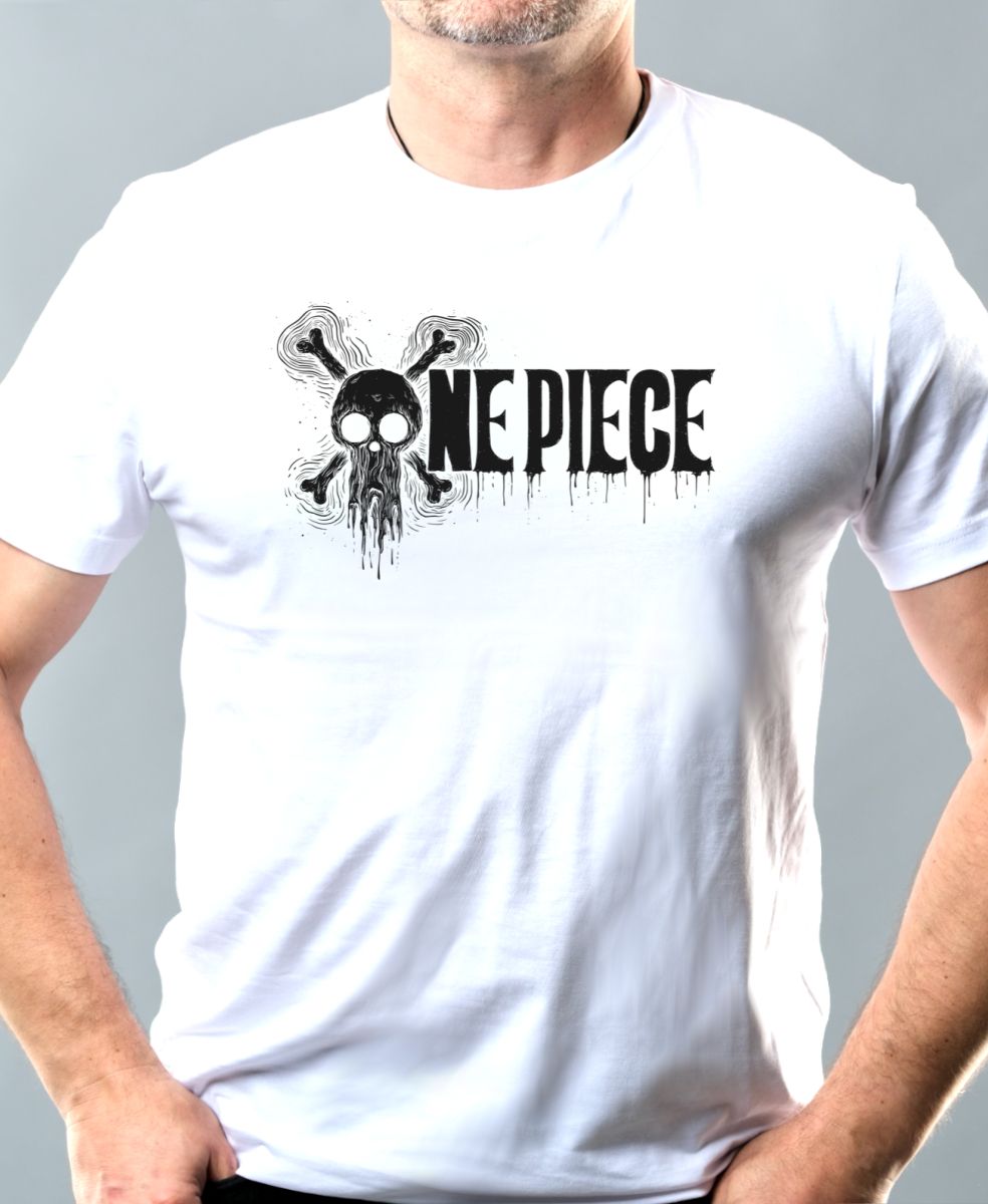 One Piece, černý tisk
