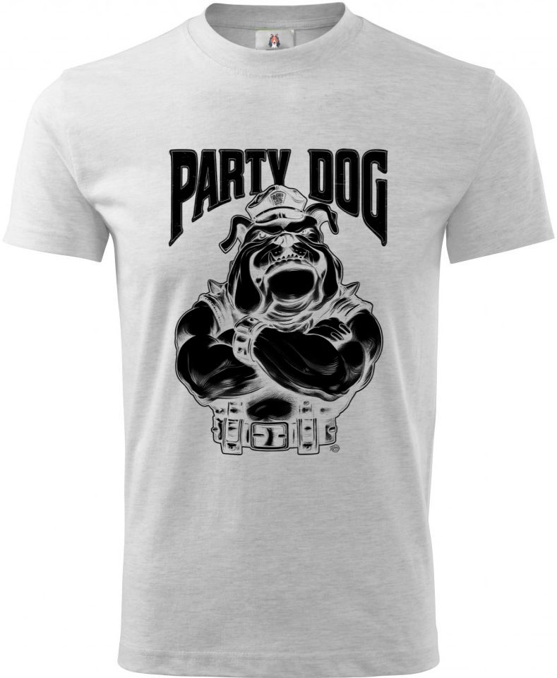 Party dog šéf, černý potisk