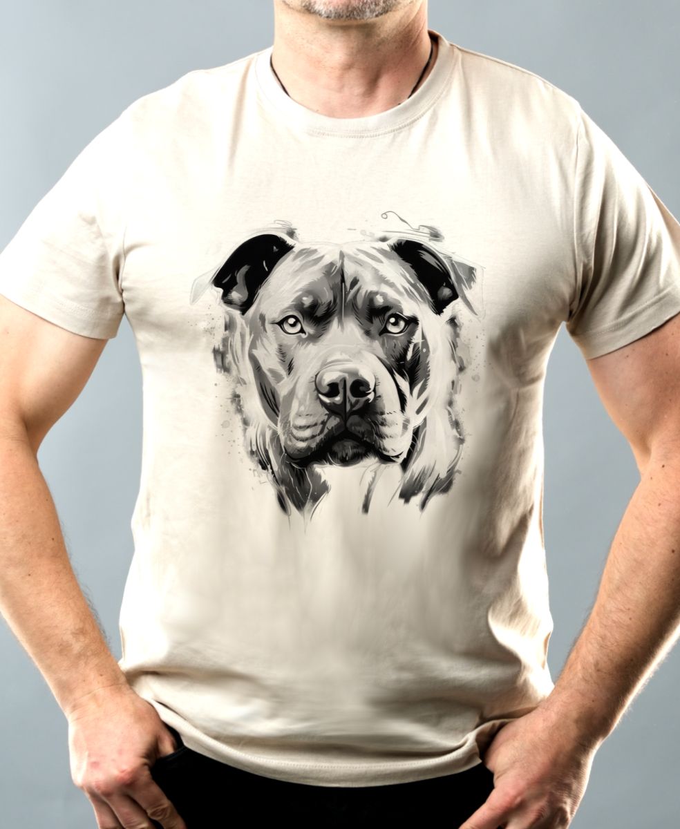 Pitbull, černý tisk Pitbull, černý tisk