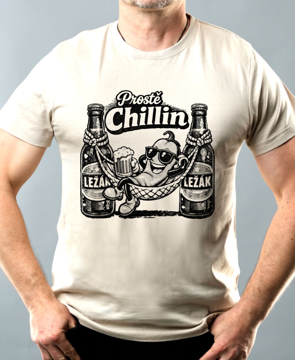 Prostě Chillin, černý potisk Prostě Chillin, černý potisk