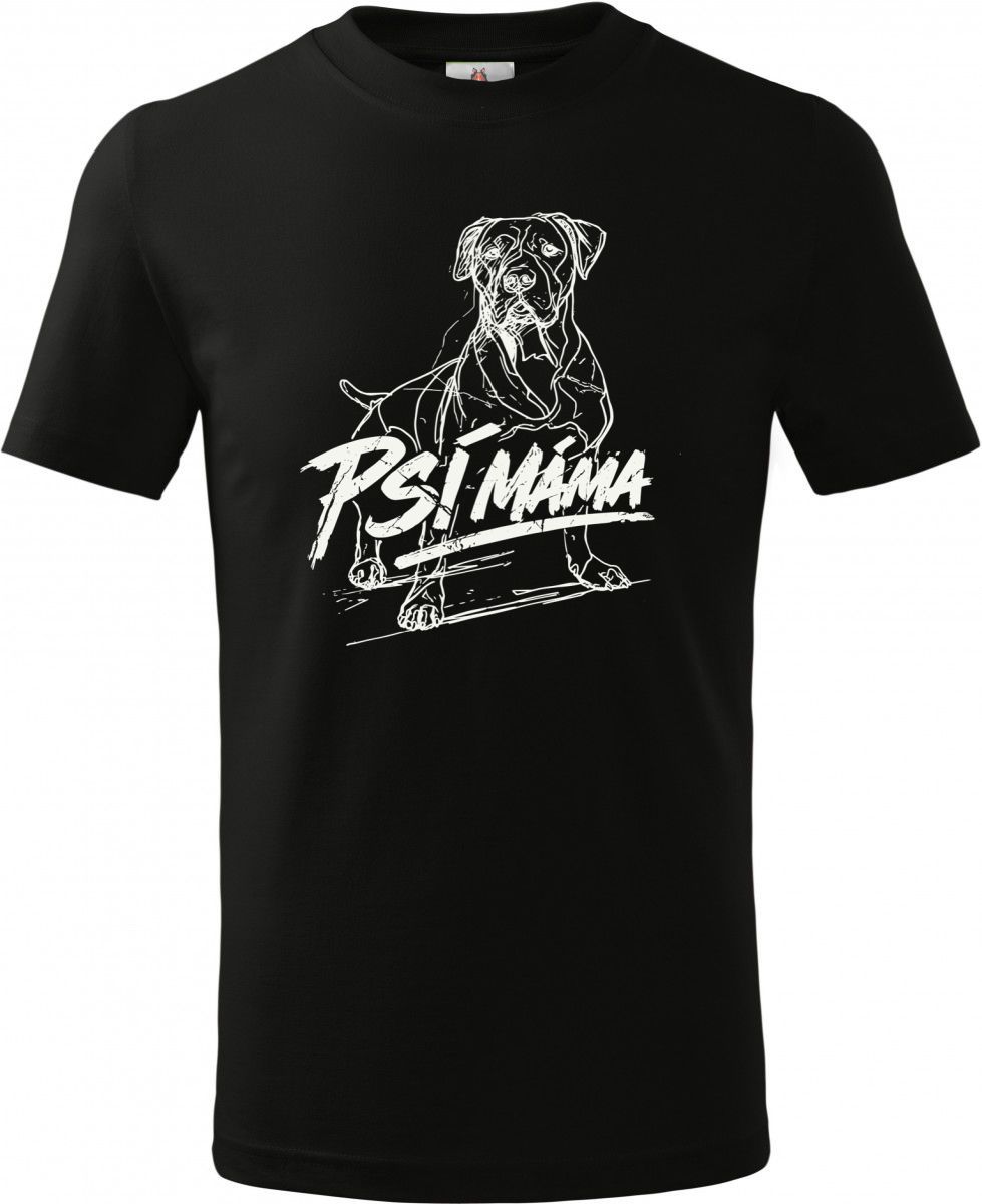 Psí máma, bílý potisk