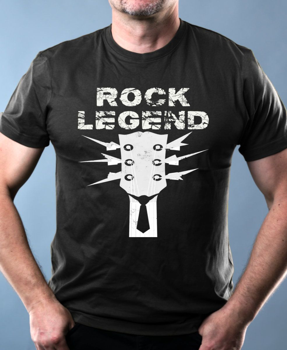Rock legend, bílý tisk Rock legend, bílý tisk