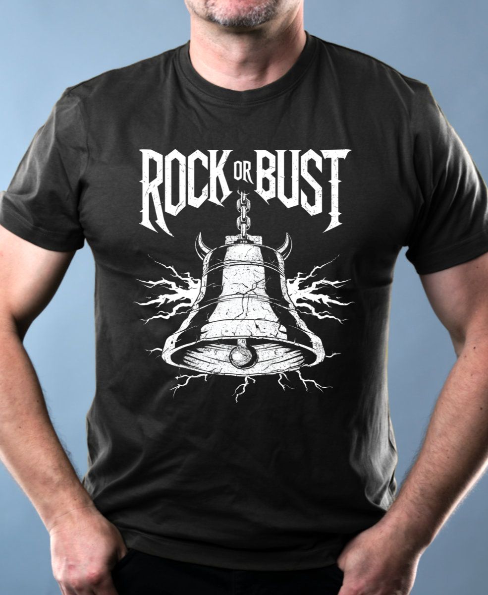 Rock or bust, bílý tisk Rock or bust, bílý tisk