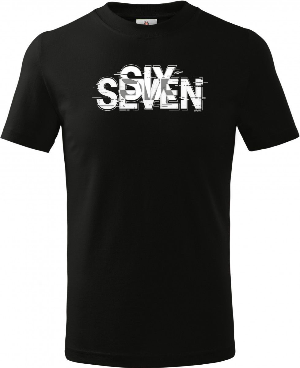 Six seven glitch, bílý tisk