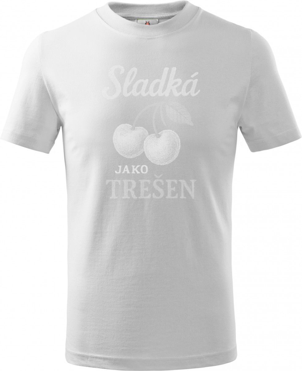 Sladká jako třešeň, bílý potisk
