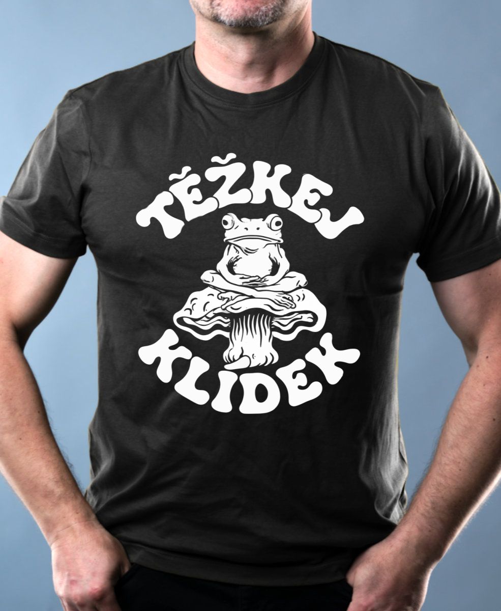 Těžkej klídek, V2, bílý potisk Těžkej klídek, V2, bílý potisk