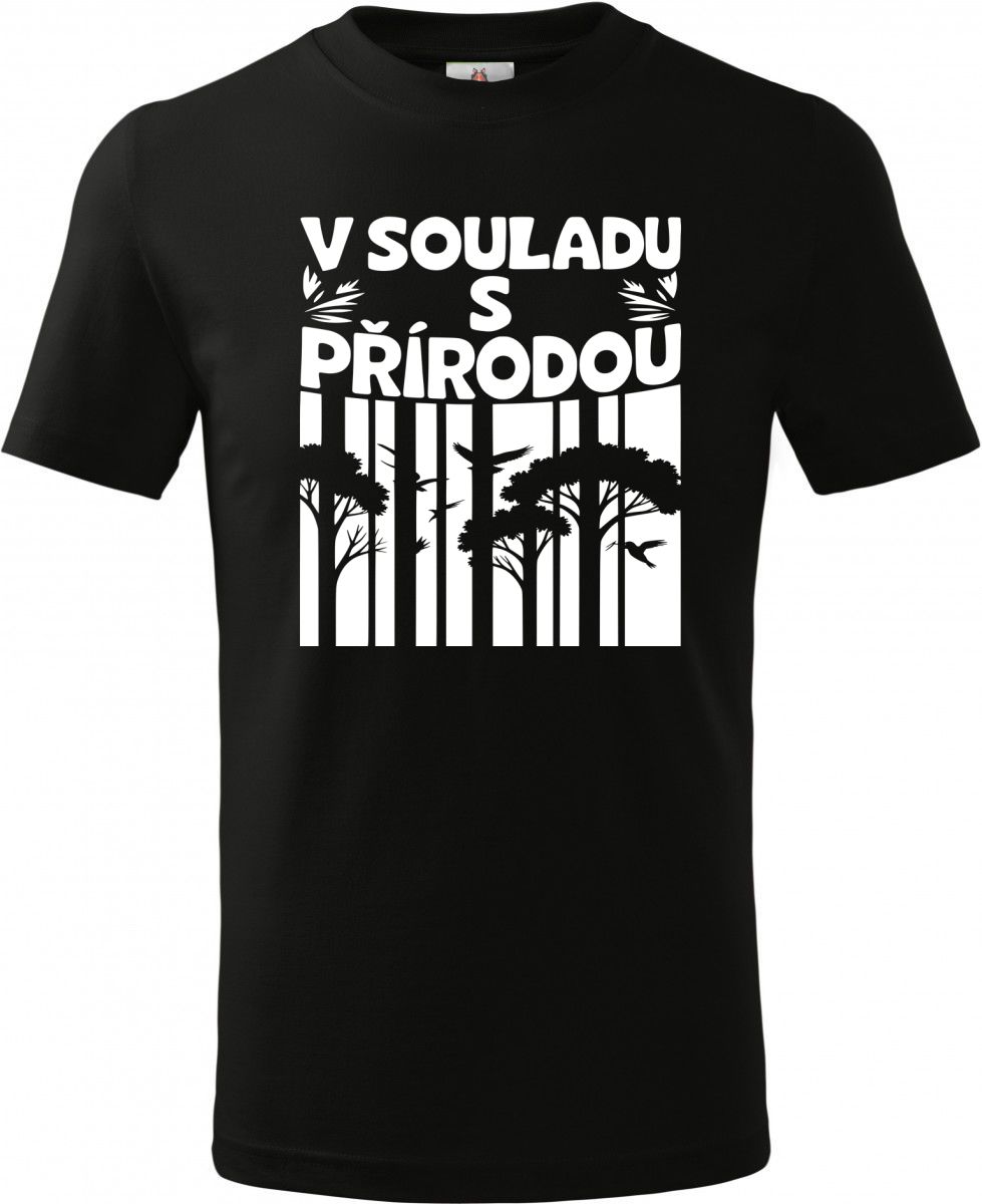 V souladu s přírodou, bílý potisk V souladu s přírodou, bílý potisk