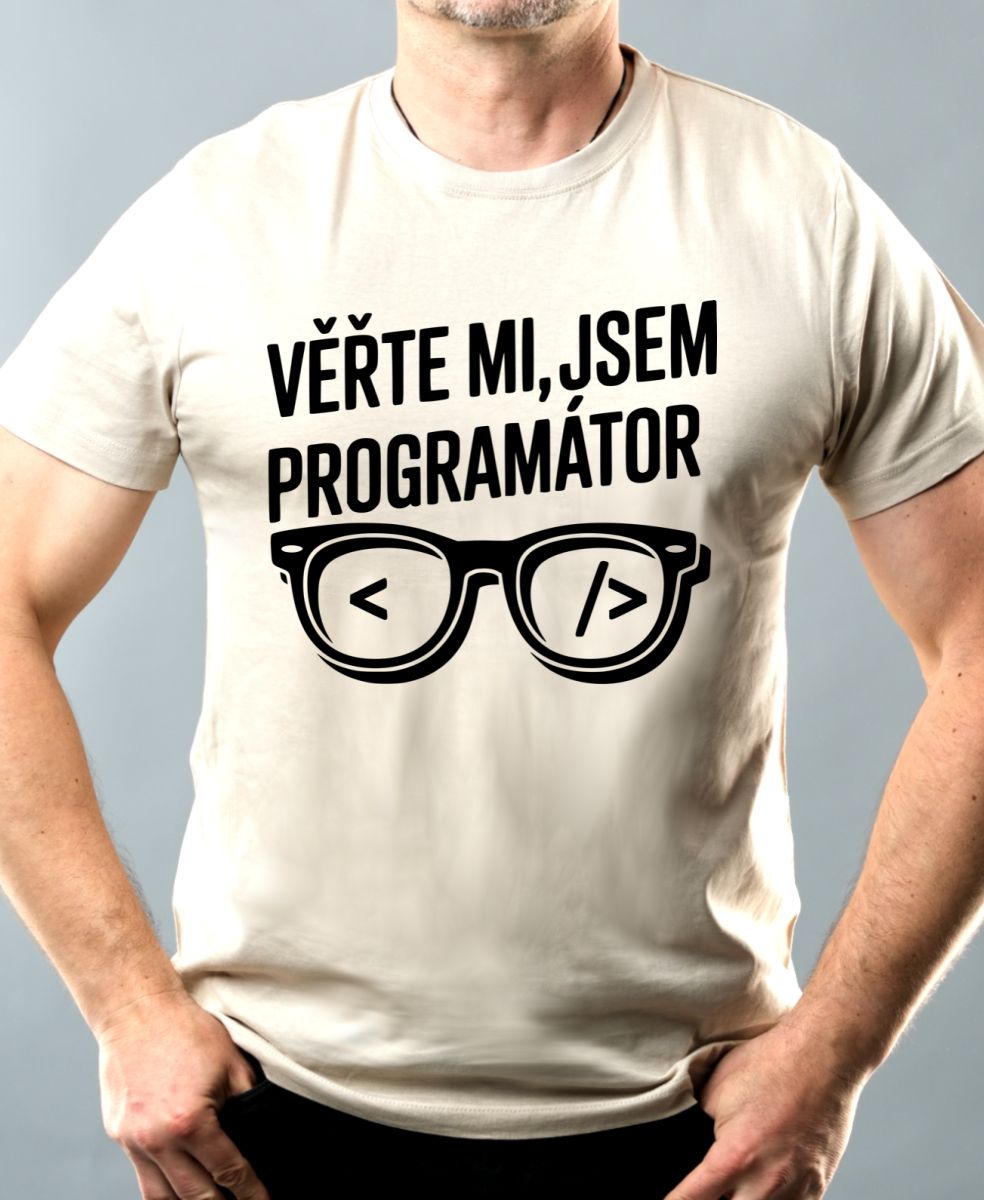 Věřte mi, jsem programátor, černý tisk Věřte mi, jsem programátor, černý tisk