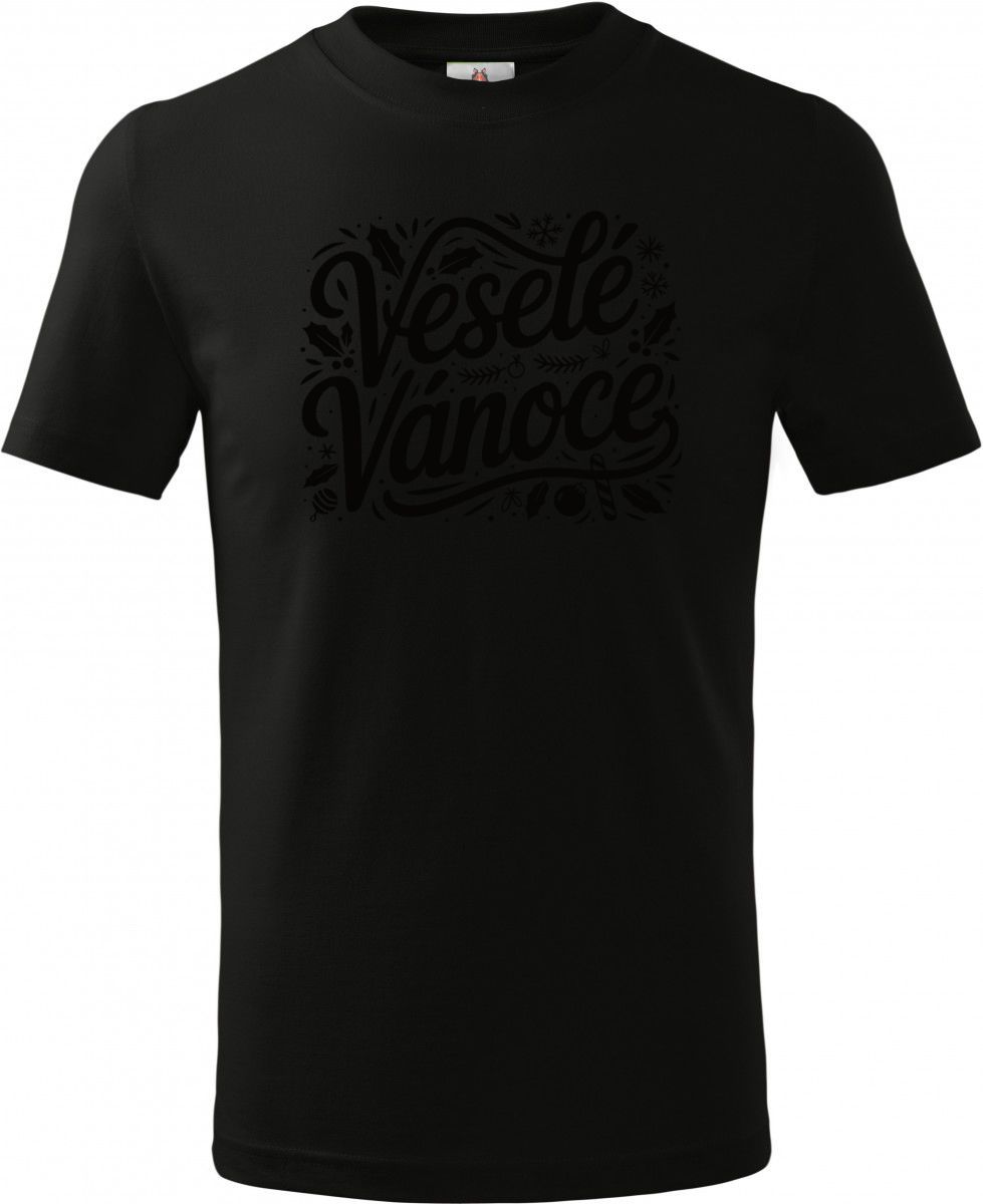 Veselé Vánoce, černý tisk