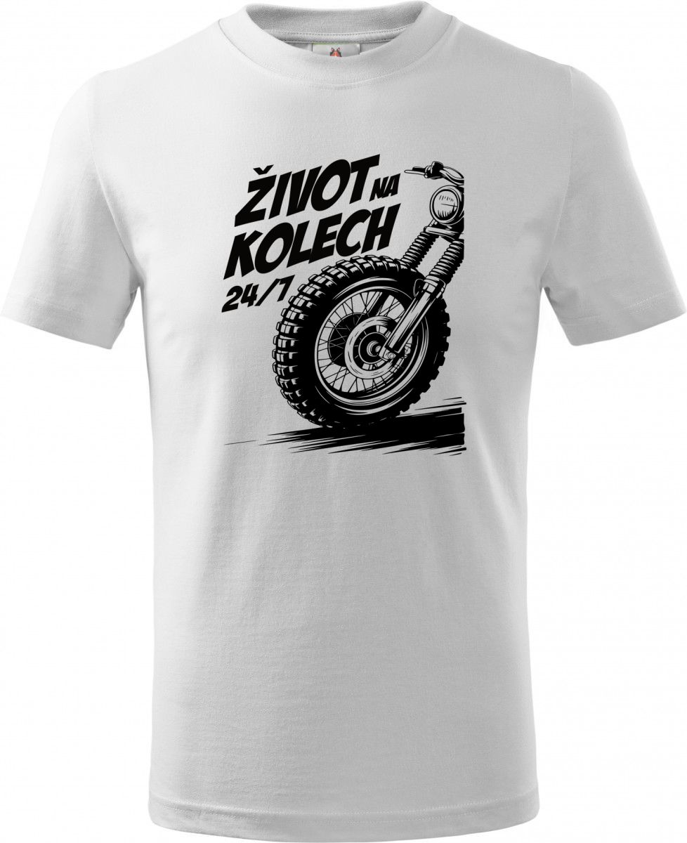 Život na kolech 24/7, černý tisk