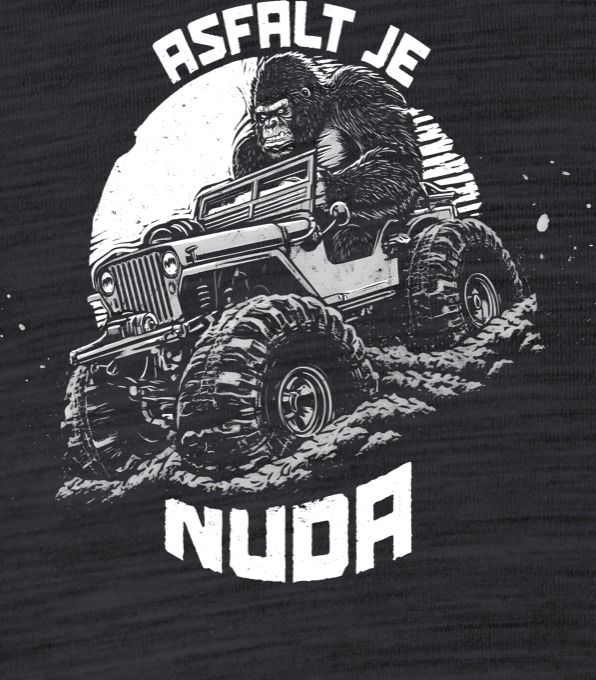 Asfalt je nuda, bílý tisk - Obrázek 2