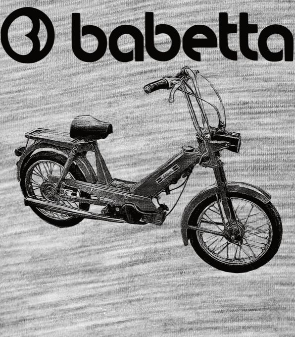 Babetta 207, logo, černá - Obrázek 2