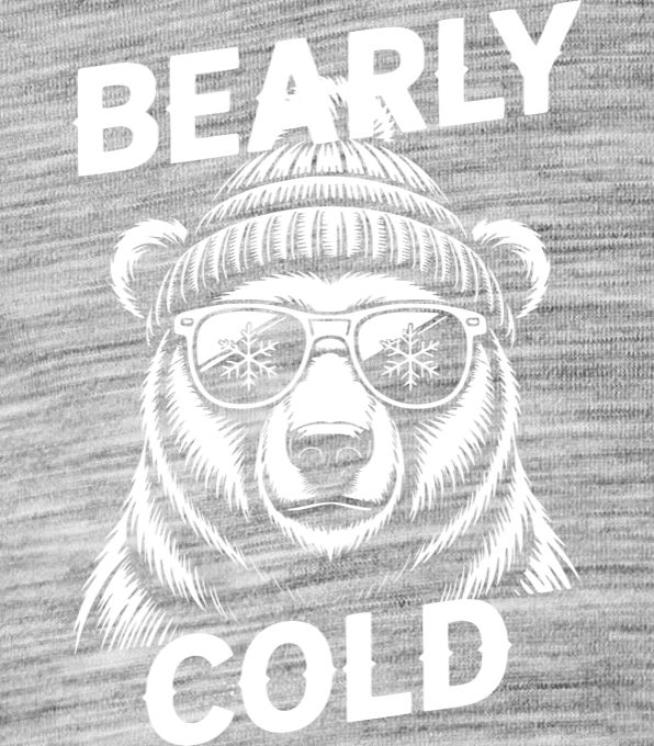Bearly cold, bílý potisk - Obrázek 2
