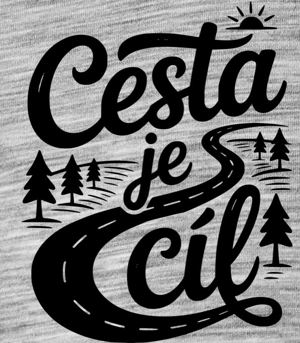 Cesta je cíl, černý tisk - Obrázek 2