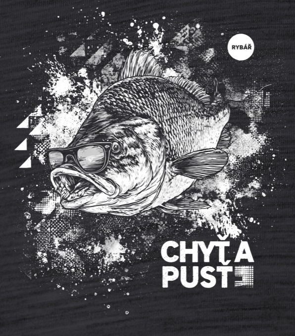 Chyť a pusť, V1, bílý potisk - Obrázek 2