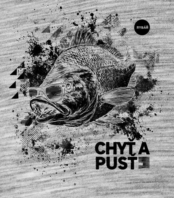Chyť a pusť, V1, černý potisk - Obrázek 2