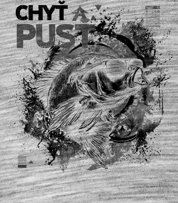 Chyť a pusť, V2, černý potisk - Obrázek 2
