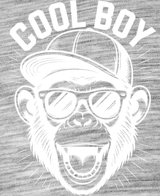 Cool boy, bílý potisk - Obrázek 2