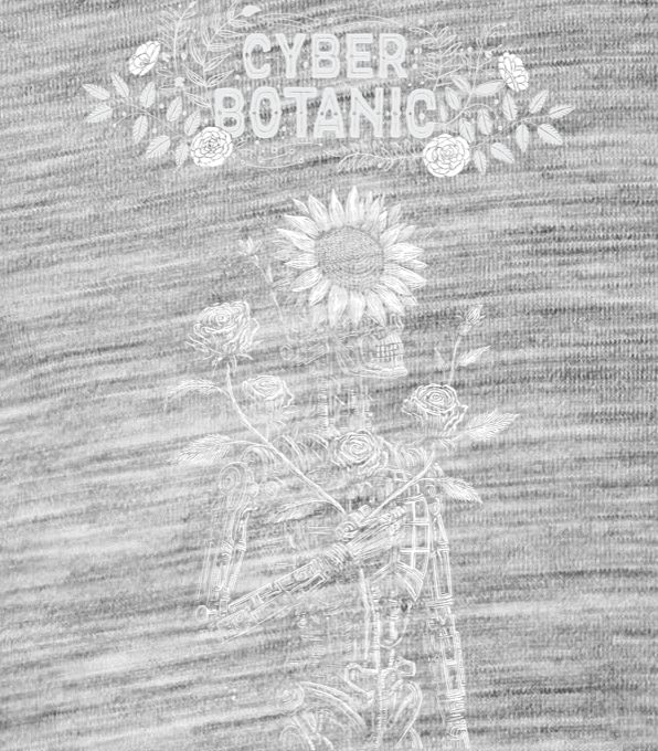 Cyber botanic, bílý tisk - Obrázek 2