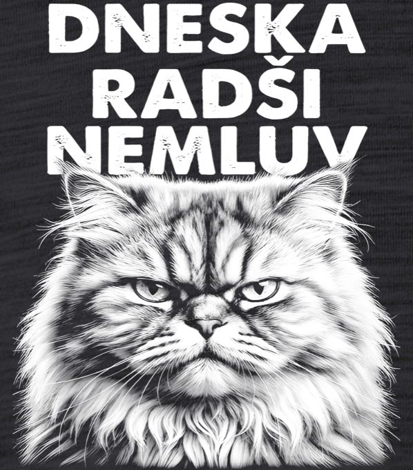 Dneska radši nemluv, bílý tisk - Obrázek 2